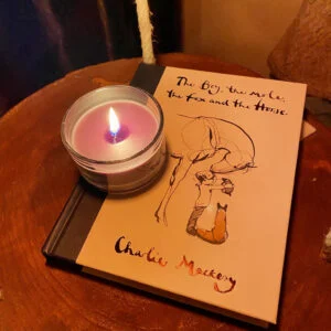 Kaars en boek, het gaat niet zo goed