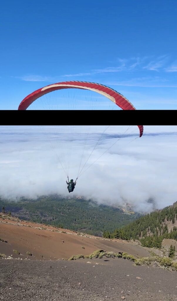 Dagboekstukjes Januari 2026 - Tenerife, Paragliden en eindelijk weer 'leven', Paragliden op Tenerife (B)
