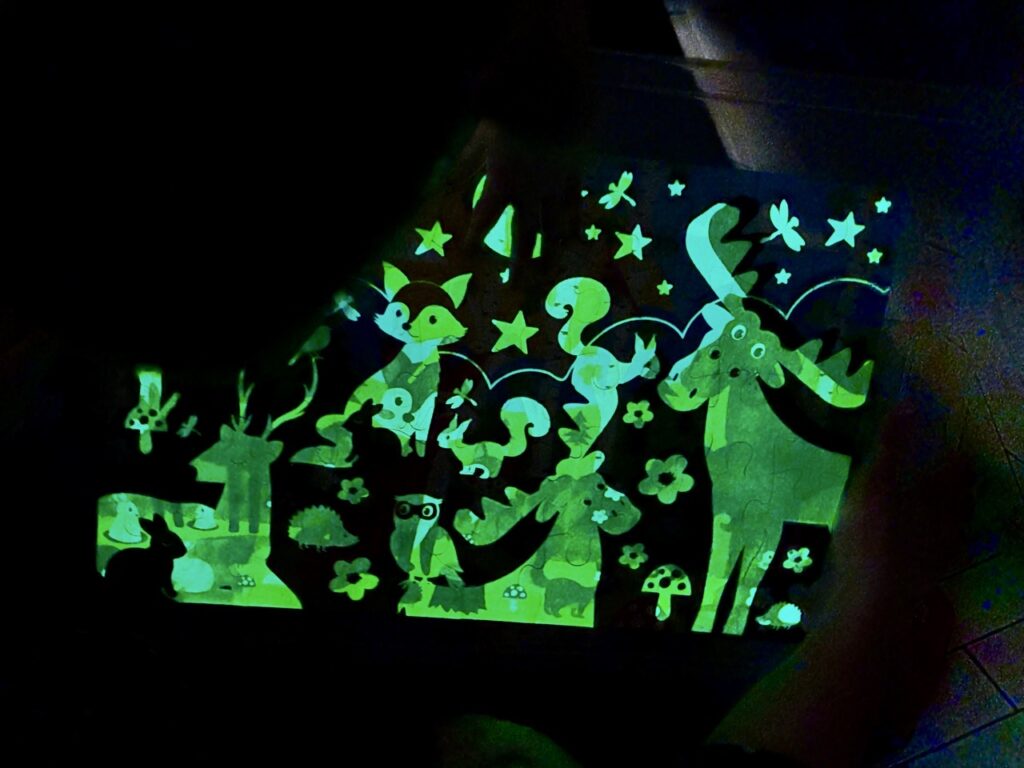 Dagboekstukjes maart 2026 - glow in the dark puzzel (B)